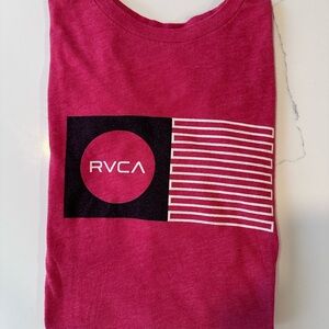 RVCA Magenta Tee with Graphic Design